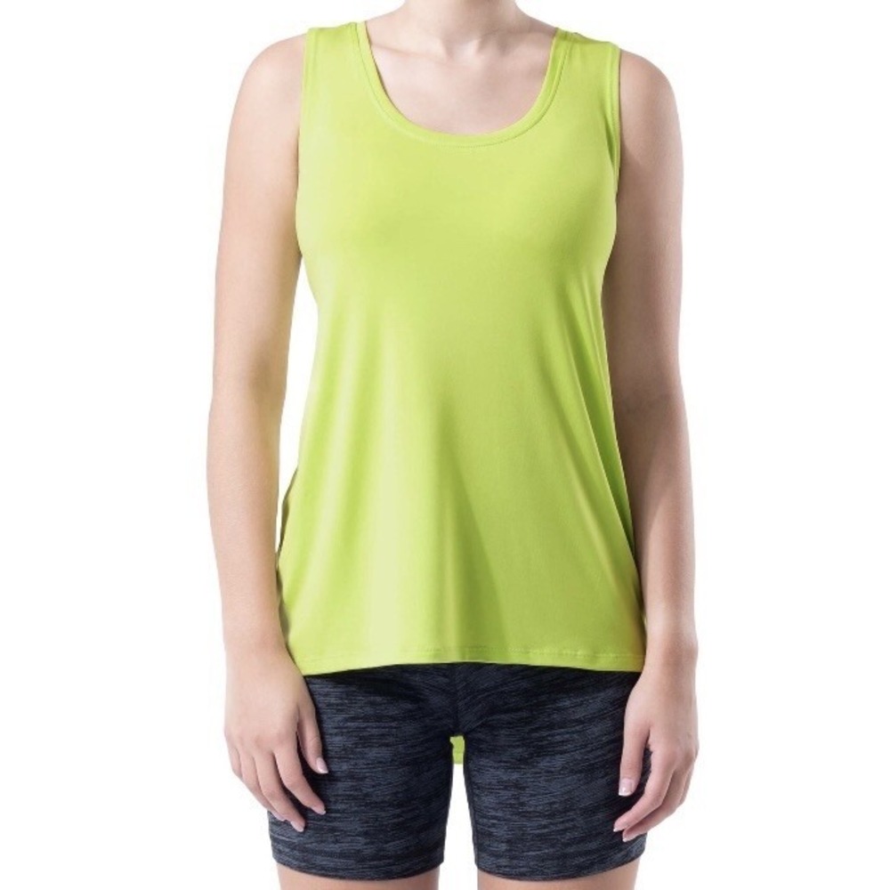 Athletic Works Womens Active Racerback Tank XS 0-2 New with Tags Green Run Spin